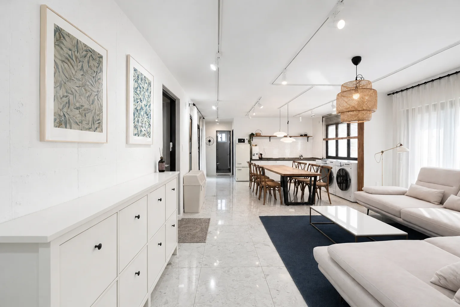 Dulian Haus hallway and living room