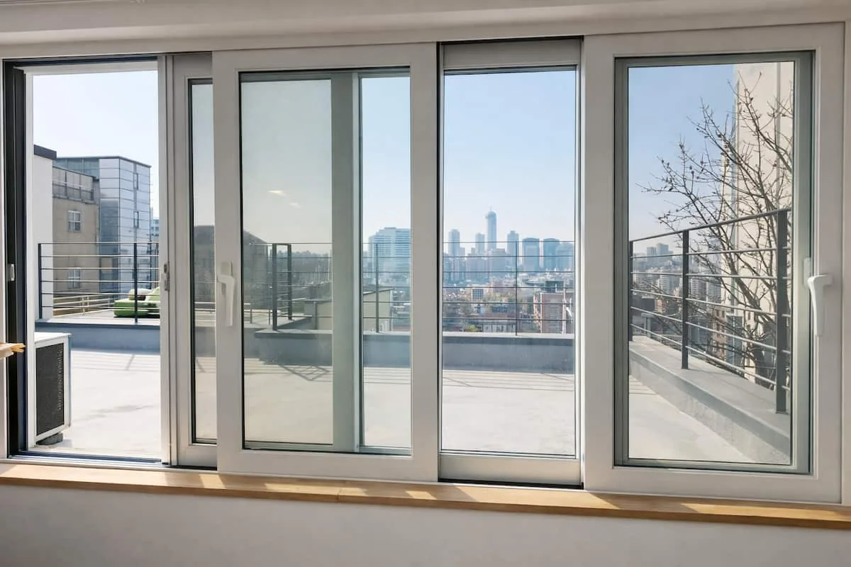 Sliding doors to the terrace