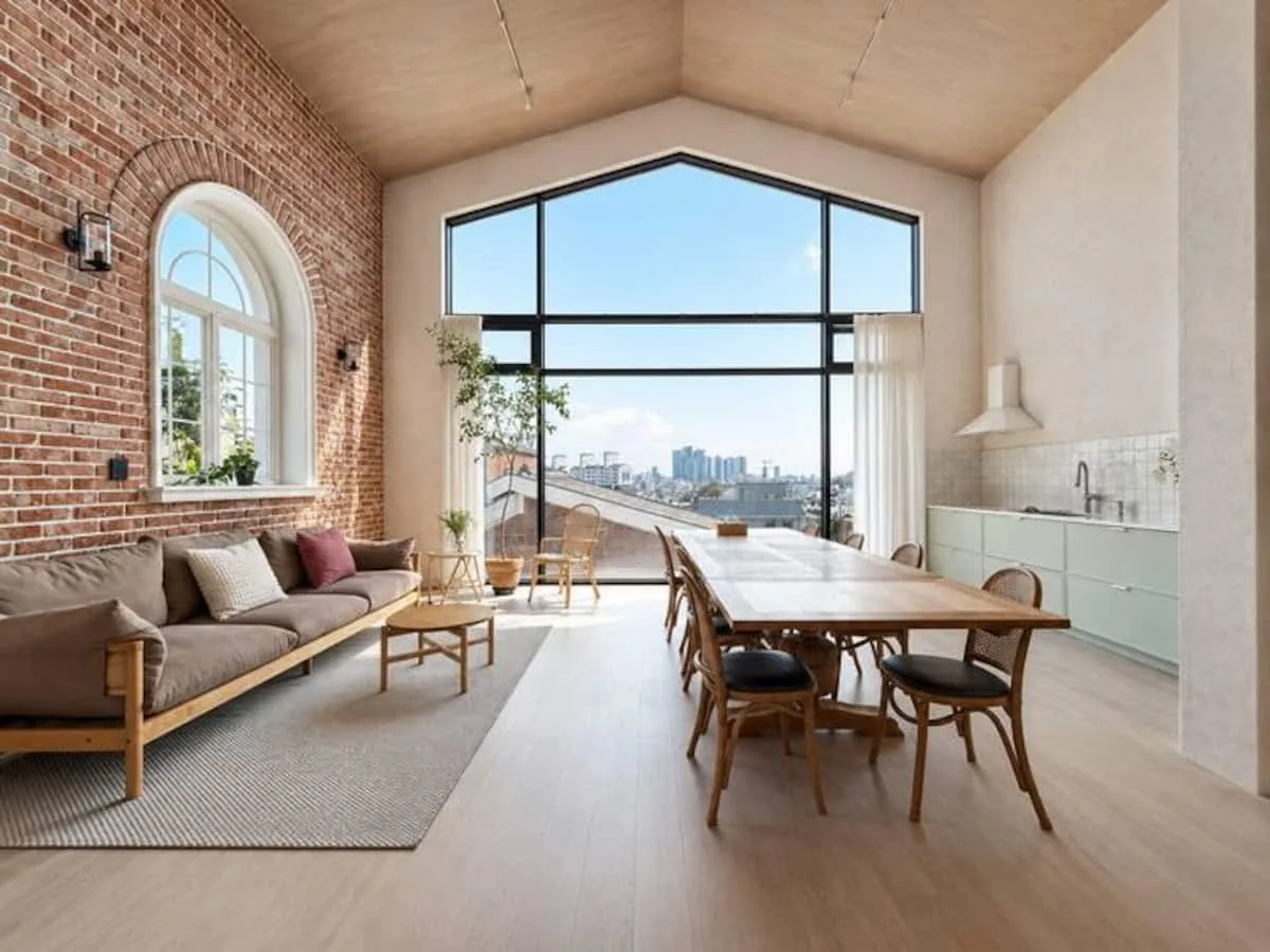 Foreste D living room with city view