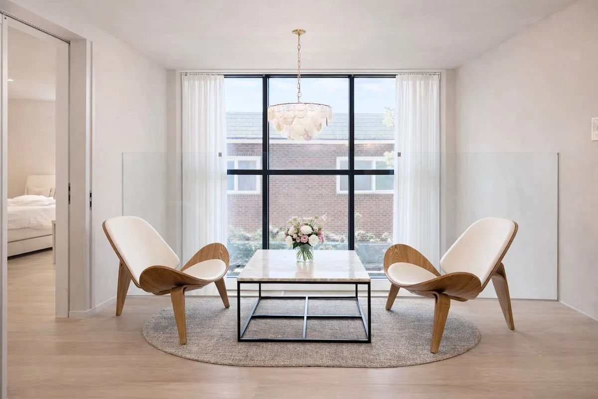 Lounge chairs by the window, 101