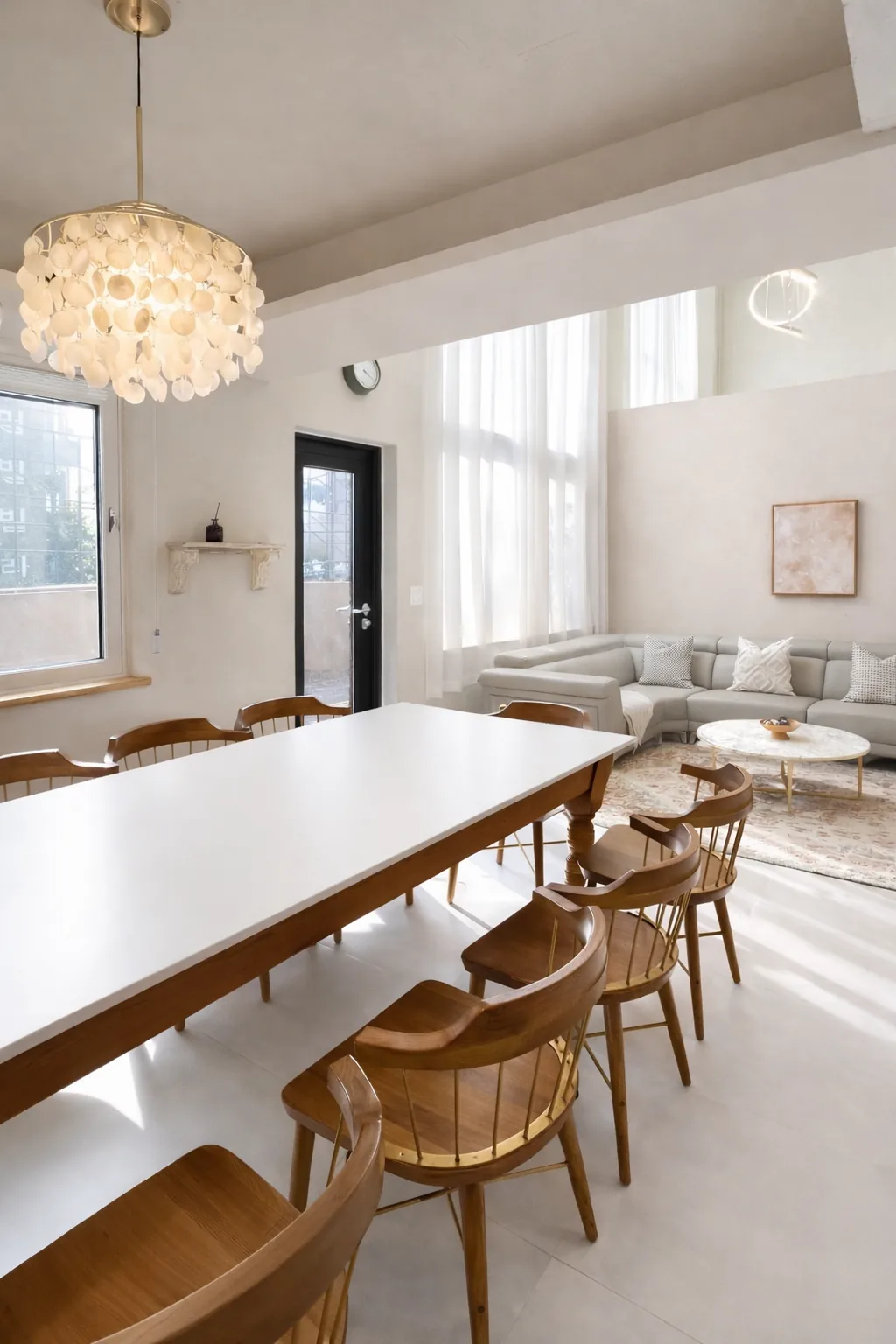 Long dining table at HausMia Seoul