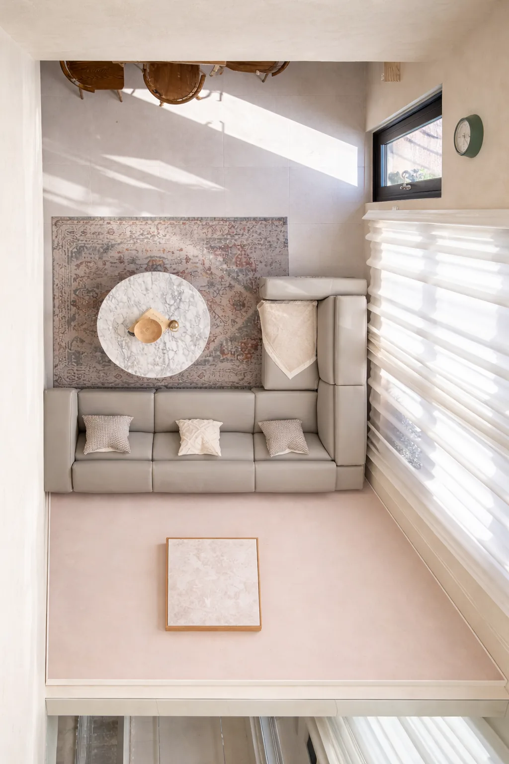 Living room seen from above