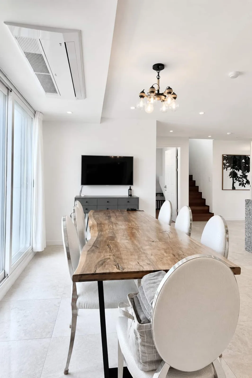Dining table by the window